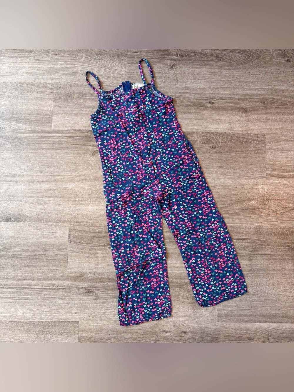 Blush by Us Angels little girls heart print jumpsuit